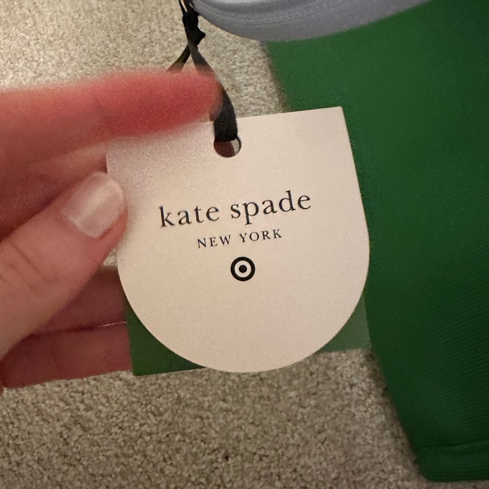 Kate Spade x Target - Colorblock Knit Tote Bag Green/Blue - NEW - Picture 13 of 16